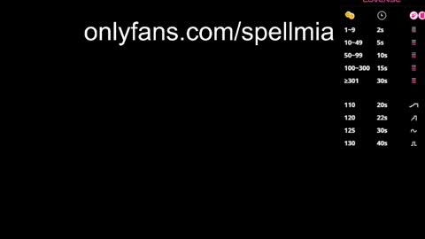 Mia  instagram miasspell online show from May 1, 9:08 pm